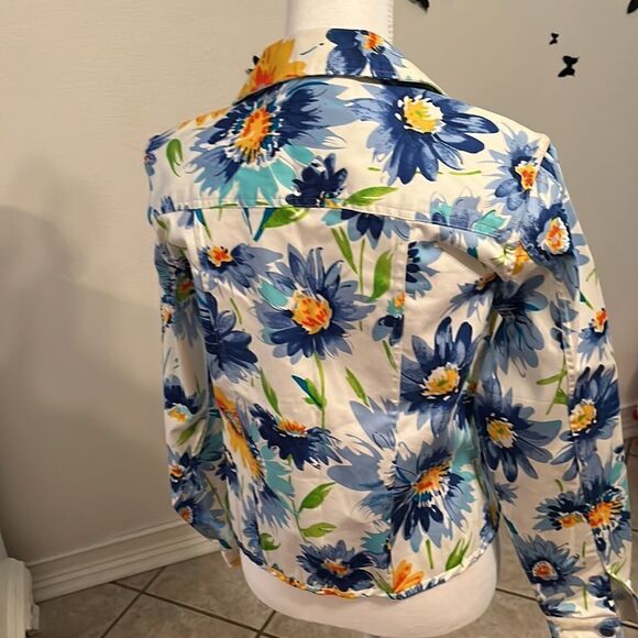 Patrick Christopher Multi Color Floral Design Jacket  Small - Picture 3 of 14
